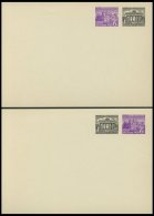 GANZSACHEN PP 8,10 BRIEF, Privatpost: 1952, 6 Pf. Neben 1 Pf. Und 1 Pf. Neben 6 Pf. Bauten, 2 Ungebrauchte Prachtkarten - Collections