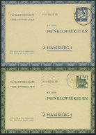 GANZSACHEN FP 7/8 BRIEF, 1963, 15 Und 20 Pf. Funklotterie, Gebraucht, Pracht, Mi. 73.- - Collections