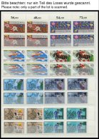 LOTS A. 641-875 VB **, 1981-90, 23 Verschiedene Komplette Sätze In Viererblocks, Pracht, Mi. 600.- - Used Stamps