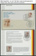 JAHRGÄNGE 772-829**,o, BRIEF, 1987/8, 2 Komplette Jahrgänge Auf Ersttags-Sammelblättern (postfrisch, Gest - Altri & Non Classificati