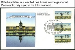 AUTOMATENMARKEN A 1VS 1,VS 2 BRIEF, 4.5.1987, 2 Komplette Versandstellen-Sätze Auf FDC`s, Pracht - Autres & Non Classés