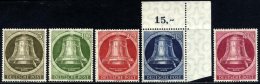 BERLIN 82-86 **, 1951, Glocke Rechts, Prachtsatz, Mi. 120.- - Usati