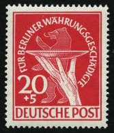 BERLIN 69 **, 1949, 20 Pf. Währungsgeschädigte, Pracht, Mi. 120.- - Usati