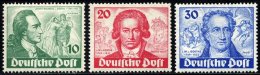 BERLIN 61-63 **, 1949, Goethe, Prachtsatz In Normaler Zähnung, Mi. 320.- - Used Stamps
