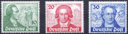 BERLIN 61-63 **, 1949, Goethe, Prachtsatz, Mi. 320.- - Used Stamps