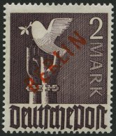 BERLIN 34 **, 1949, 2 M. Rotaufdruck, Pracht, Gepr. D. Schlegel, Mi. 300.- - Oblitérés