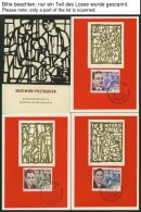 LOTS Mk BRIEF, 1957-64, Antifaschisten, 11 Verschiedene Ausgaben Auf Maximumkarten, Pracht - Colecciones