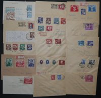 LOTS 1949-52, 16 Belege Mit Besseren Frankaturen, Fast Nur Prachterhaltung, Besichtigen! - Verzamelingen