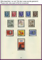 SAMMLUNGEN **, O, überwiegend Postfrische Sammlung DDR Von 1963-76 In 2 Lindner Falzlosalben, Bis Auf Wenige Werte - Collections