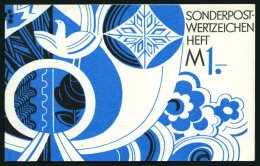 ZUSAMMENDRUCKE SMHD 7cdy **, 1974, Markenheftchen Posthorn Und Taube In Kobaltblau/schwarz, Papierdeckel, Pracht, Mi. 11 - Se-Tenant