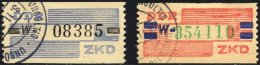 DIENSTMARKEN B D 26/7W O, 1959, 10 Pf. Lebhaftgraublau/schwarz Und 20 Pf. Zinnober/lilaultramarin/smaragdgrün, Buch - Otros & Sin Clasificación