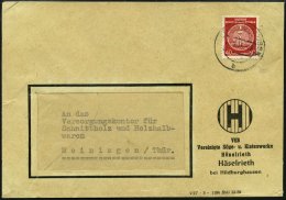 DIENSTMARKEN A D 33XII BRIEF, 1956, 40 Pf. Rot, Faserpapier, Wz. 2XII, Einzelfrankatur Auf Fensterumschlag Nach Meininge - Other & Unclassified