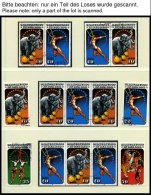 DDR 2983-86 O, 1985, Zirkus, Alle 16 Zusammendrucke Komplett (W Zd 645-52 Und S Zd 292-99), Pracht - Oblitérés