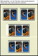 DDR 2983-86 **, 1985, Zirkus, Alle 16 Zusammendrucke Komplett (W Zd 645-52 Und S Zd 292-99), Pracht, Mi. 95.- - Used Stamps