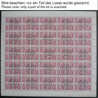 DDR A. 2483-2650 O, 1980/1, Aufbau In Der DDR Im Kompletten Bogensatz (100), Pracht, Mi. 1270.- - Oblitérés