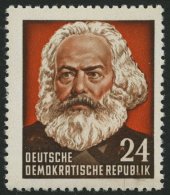 DDR 349IIY **, 1953, 24 Pf. Marx, Type II, Pracht, Gepr. Schönherr, Mi. 150.- - Used Stamps