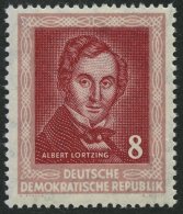 DDR 309YII *, 1962, 8 Pf. Lortzing, Wz. 2YII, Pacht, Gepr. Schönherr, Mi. 40.- - Used Stamps