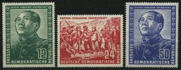 DDR 286-88 **, 1951, Chinesen, Prachtsatz, Mi. 300.- - Oblitérés