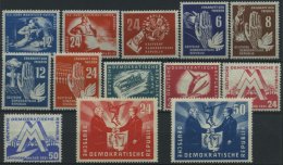 DDR 273-85 **, 1950/1, 13 Prachtwerte, Mi. 146.- - Oblitérés