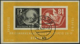DDR Bl. 7 O, 1950, Block Debria, Tagesstempel, Pracht, Mi. 170.- - Oblitérés
