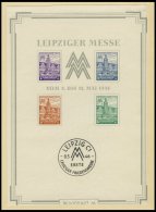 WEST-SACHSEN Bl. 5SX (*), 1946, Großblock Leipziger Messe, Wz. 1X, Type I, Mit Schutzhülle, Pracht, Mi. (500. - Other & Unclassified