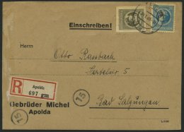 THÜRINGEN 98AXw,99BYaz2 BRIEF, 1945, 20 Pf. Preußischblau, Gezähnt, Vollgummierung, Dickes Papier Und 30 - Altri & Non Classificati