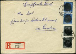 SÄCHSISCHE SCHWÄRZUNGEN AP 781I,791I BRIEF, ZWICKAU (Sachs.) 1, 1 Und 20 Pf. In Senkrechten Paaren Auf Einschr - Altri & Non Classificati