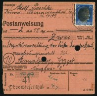 SÄCHSISCHE SCHWÄRZUNGEN AP 791I BRIEF, OBERWIESENTHAL, 20 Pf. Auf Postanweisung, Gruppe 2, Pracht - Autres & Non Classés