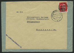 SÄCHSISCHE SCHWÄRZUNGEN AP 827I BRIEF, LICHTENSTEIN (SACHSEN), 12 Pf. Rot Auf Brief, Feinst - Otros & Sin Clasificación