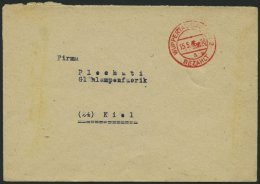 ALL. BES. GEBÜHR BEZAHLT WUPPERTAL-BARMEN Bezahlt, 15.5.46, Roter K1, Prachtbrief - Other & Unclassified