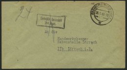 ALL. BES. GEBÜHR BEZAHLT FREIBURG (BREISGAU), 28.9.46, R2 Gebühr Bezahlt/ 24 Rpf,kleiner Prachtbrief - Other & Unclassified