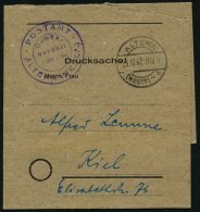 ALL. BES. GEBÜHR BEZAHLT ALTENA (WESTF), 23.12.47, Violetter K2 POSTAMT ALTENA Gebühr Bezahlt...RM...Pf. Auf D - Andere & Zonder Classificatie