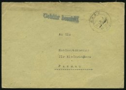 ALL. BES. GEBÜHR BEZAHLT AHAM, 26.4.46, L1 Gebühr Bezahlt, Brief Feinst - Other & Unclassified