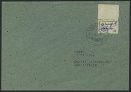 GROSSRÄSCHEN-VORLÄUFER V 5h BRIEF, 1945, 15 Pf. Verreist, Oberrandstück, Prachtbrief, Signiert - Postes Privées & Locales
