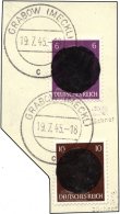 GRABOW 4b,6 BrfStk, 1945, 6 Pf. Lebhaftviolett Und 10 Pf. Dunkelrotbraun, Prachtbriefstück, Mehrfach Signiert, Mi. - Correos Privados & Locales