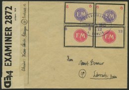 FREDERSDORF Sp 246-49 BRIEF, 1945, 5 - 12 Pf., Rahmengröße 38x28 Mm, Kleine Wertziffern, Auf Brief Mit Stempe - Private & Lokale Post