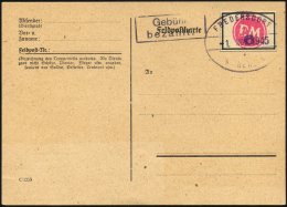 FREDERSDORF Sp 227FIV BRIEF, 1945, 6 Pf., Rahmengröße 28x19 Mm, Große Wertziffern, Mit Abart Wertziffer - Correos Privados & Locales