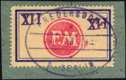 FREDERSDORF Sp 169 BrfStk, 1945, XII Pf., Rahmengröße 42.5x23 Mm, Stempel Vom 9. Oktober, Prachtbriefstü - Posta Privata & Locale