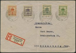 FINSTERWALDE 5b,5aVaII BRIEF, 1946, 8 Pf. Dunkelblauviolett Und Versuchszähnung 8 Pf. Gelblichrot Senkrechte Z&auml - Posta Privata & Locale