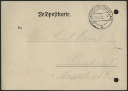 FELDPOST II. WK BELEGE 1939, Benachrichtigungskarte über Zuteilung Der Feldpostnummer, Stempel DÖBERITZ Ü - Ocupación 1938 – 45