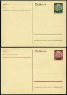 GENERALGOUVERNEMENT P 1/2II BRIEF, 1940, 12 Und 30 Gr. Ganzsachenkarten, E In Postkarte Endet Eng, Ungebraucht, Feinst, - Occupazione 1938 – 45