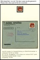 BÖHMEN UND MÄHREN Brief,** , 1939-45, Interessante Sammlung Böhmen Und Mähren In 2 Bänden, Der - Otros & Sin Clasificación