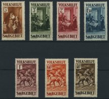 SAARGEBIET 151-57 **, 1931, Volkshilfe, Prachtsatz, Mi. 650.- - Andere & Zonder Classificatie