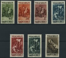 SAARGEBIET 135-41 **, 1929, Volkshilfe, Prachtsatz, Mi. 200.- - Otros & Sin Clasificación