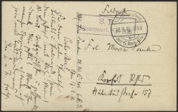 DT. FP IM BALTIKUM 1914/18 K.D. FELDPOSTEXP. DER 6. RES. DIV. B, 18.8.16, Auf Ansichtskarte (Schwefelbad In Kurland-Kirc - Latvia
