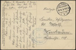 DT. FP IM BALTIKUM 1914/18 Feldpoststation Nr. 33, Auf Feldpostansichtskarte (Taslen-Gesamtansicht) Aufgeliefert Beim Fe - Lettonia