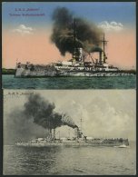 MSP VON 1914 - 1918 S.M.S. Kaiserin, 2 Verschiedene Ansichtskarten, Pracht - Maritiem