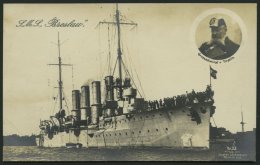 MSP VON 1914 - 1918 S.M.S. Breslau, Ungebrauchte Ansichtskarte, Pracht - Maritiem