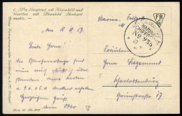 MSP VON 1914 - 1918 235 (2. Halbflottille Der Handelsschutzflottille), 10.10.1917, Feldpost-Künstlerkarte Nach Char - Marittimi