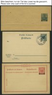 SAMMLUNGEN, LOTS 1898-1905, 13 Verschiedene Ganzsachenkarten, 2 Umschläge Und Ein Streifband Der Auslandspostä - Collezioni
